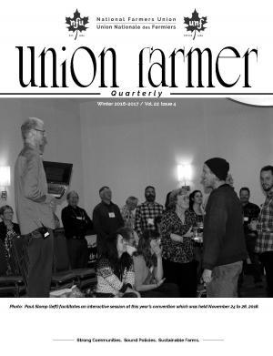 Union Farmer Quarterly: Winter 2016-17 cover