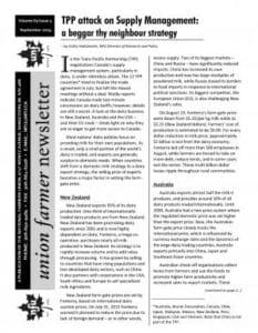 Union Farmer Newsletter: September 2015