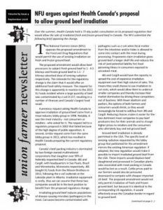 Union Farmer Newsletter: September 2016