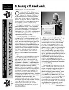 Union Farmer Newsletter: November 2016