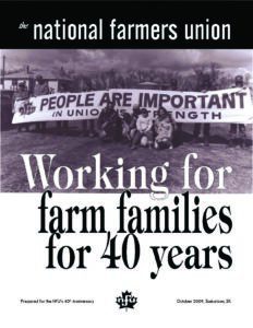 Working for Farm Families for 40 Years – NFU History Book