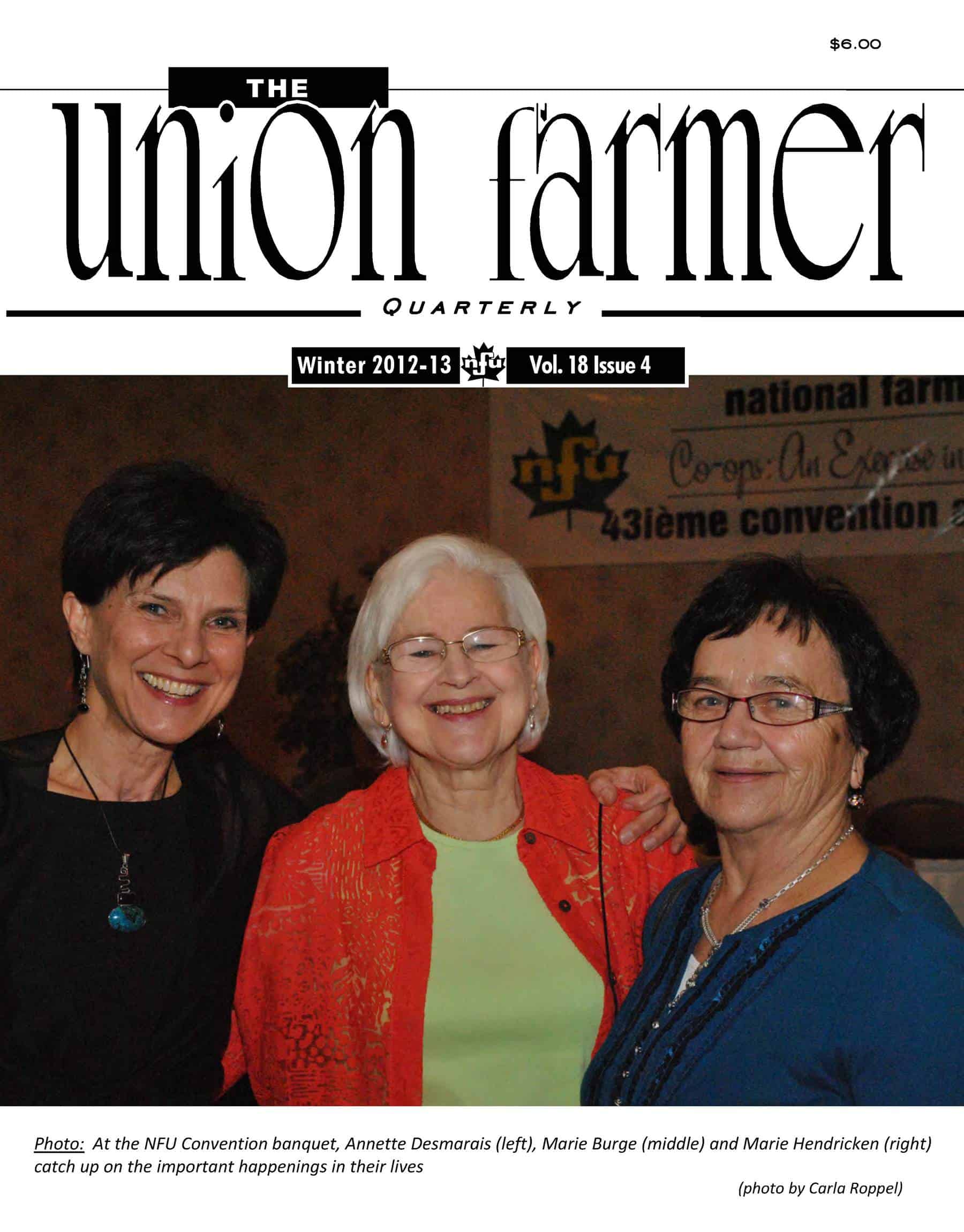 Union Farmer Quarterly: Winter 2012 – 2013