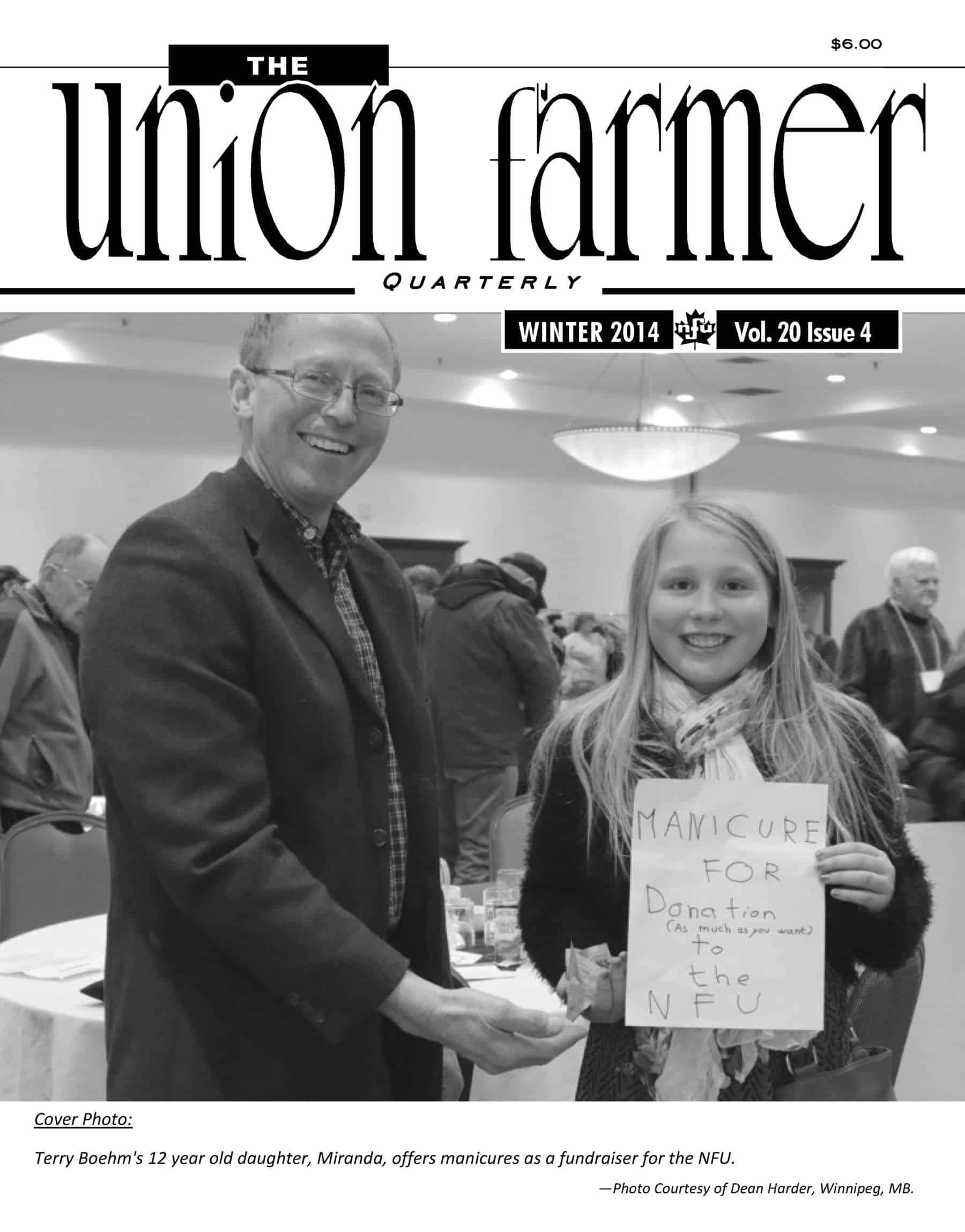 Union Farmer Quarterly: Winter 2014