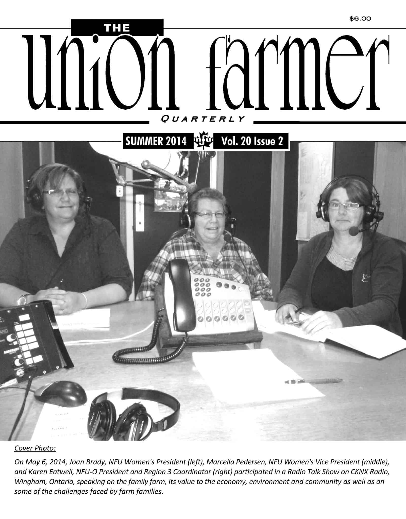 Union Farmer Quarterly Summer 2014 National Farmers Union