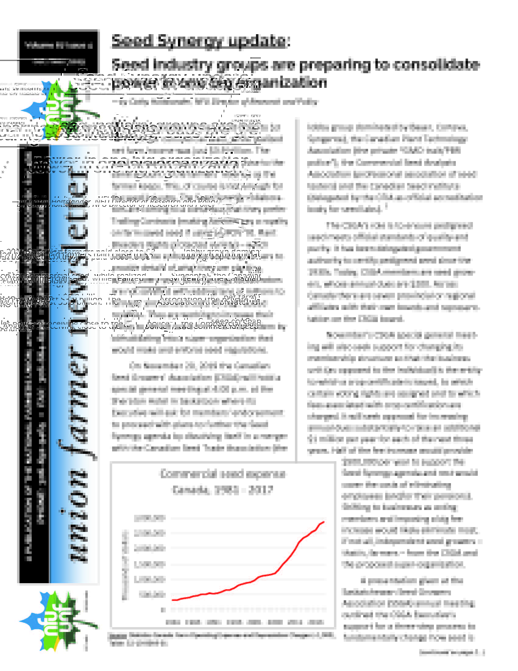 Union Farmer Newsletter: October – November 2019