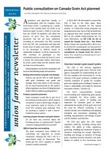 Union Farmer Newsletter: April 2020