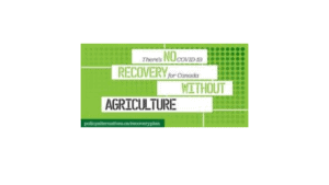 Alternative Federal Budget Recovery Plan: Canadian Centre for Policy Alternatives — Agriculture