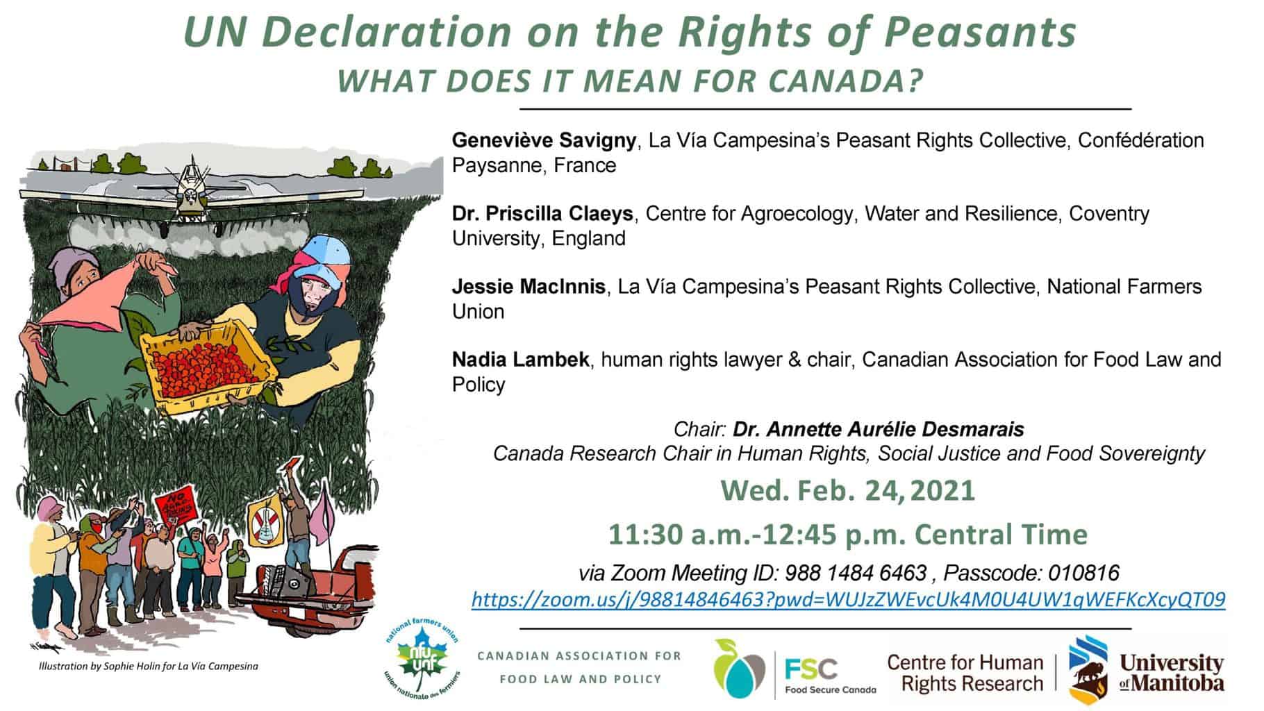 UN Declaration on the Rights of Peasants | National Farmers Union