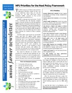 Union Farmer Newsletter: June – July 2021