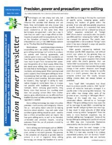 Union Farmer Newsletter: September – October 2021