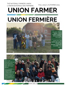 Union Farmer  Fall ’23 | Union Fermière : Autumne ’23