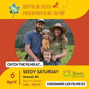 Seedy Saturday: Depth of Field Film Screening (Quesnal, BC)
