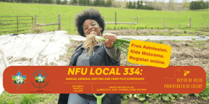 NFU Local 334: AGM and Farm Film Screenings (Campbellford, ON)