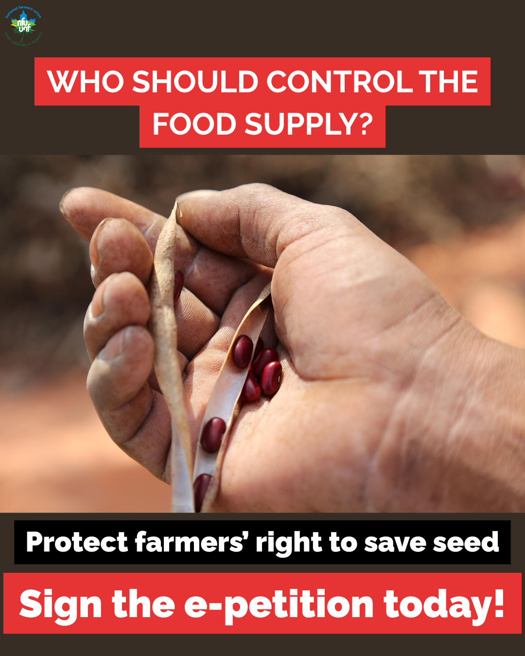 Parliamentary e-Petition: Protect Farmers’ Right to Save Seed