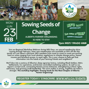 Semer les graines du changement : L&rsquo;organisation des fermières de l&rsquo;Alberta est là pour durer !