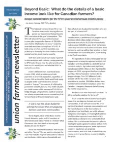 Lettre d&rsquo;information de l&rsquo;Union Fermière : Avril 2026